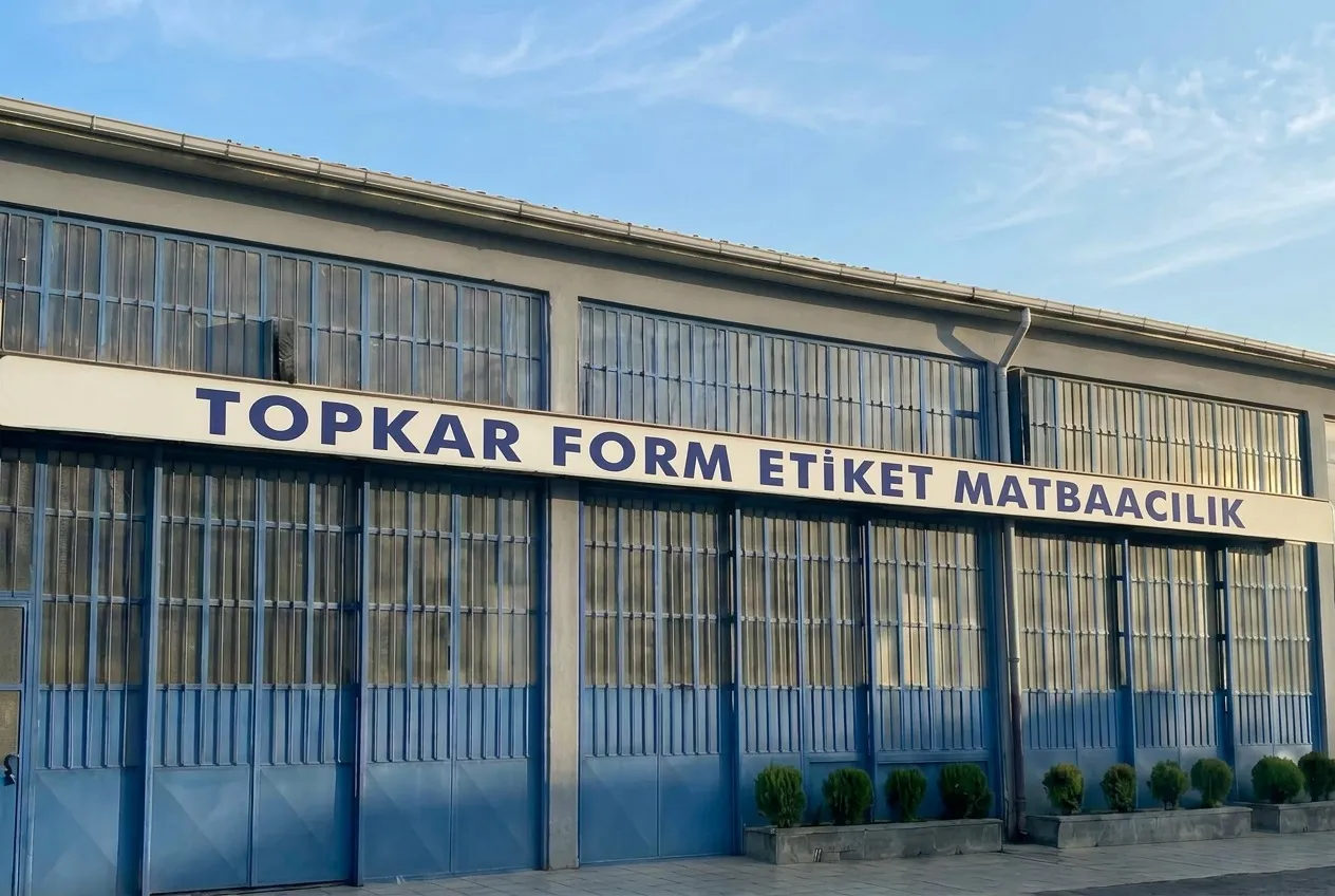 Topkar Form & Matbaacılık — Samsun/Tekkeköy 19 Mayıs Sanayi Sitesi üretim tesisi dış görünümü