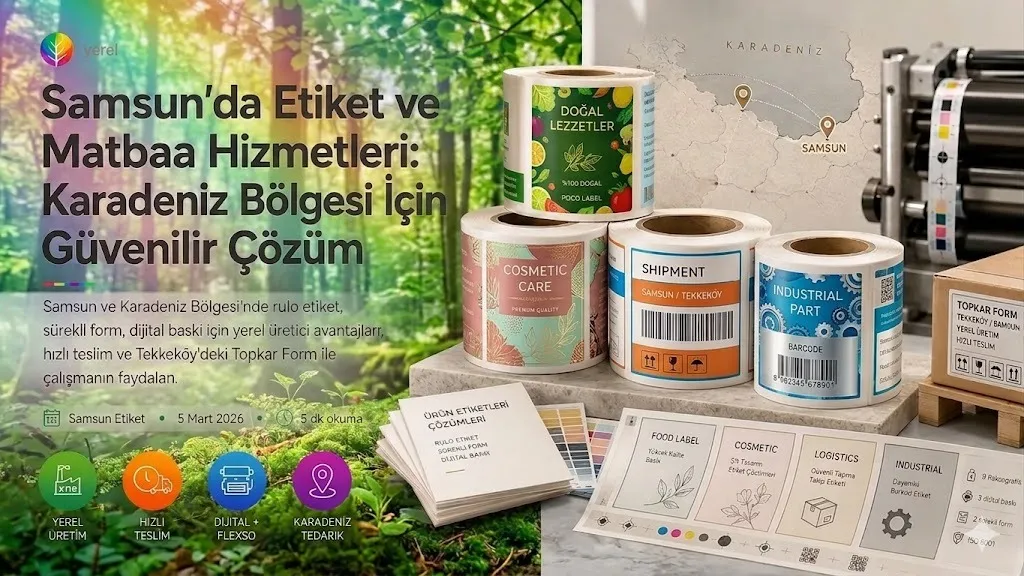 Samsun'da Etiket ve Matbaa Hizmetleri: Karadeniz Bölgesi İçin Güvenilir Çözüm